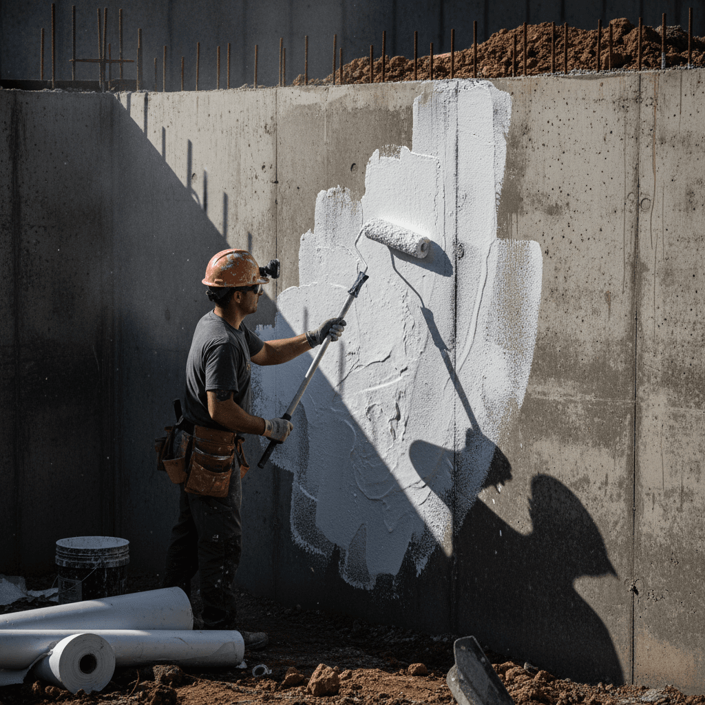 Waterproofing membrane application